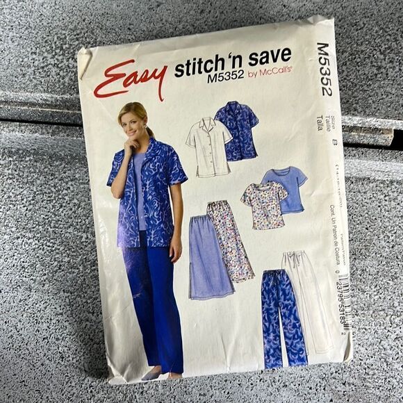 McCall's Patterns M5352 Shirt, Top, Pull-On Skirt & Pants, Size B (14-16-18-20) - Picture 1 of 6